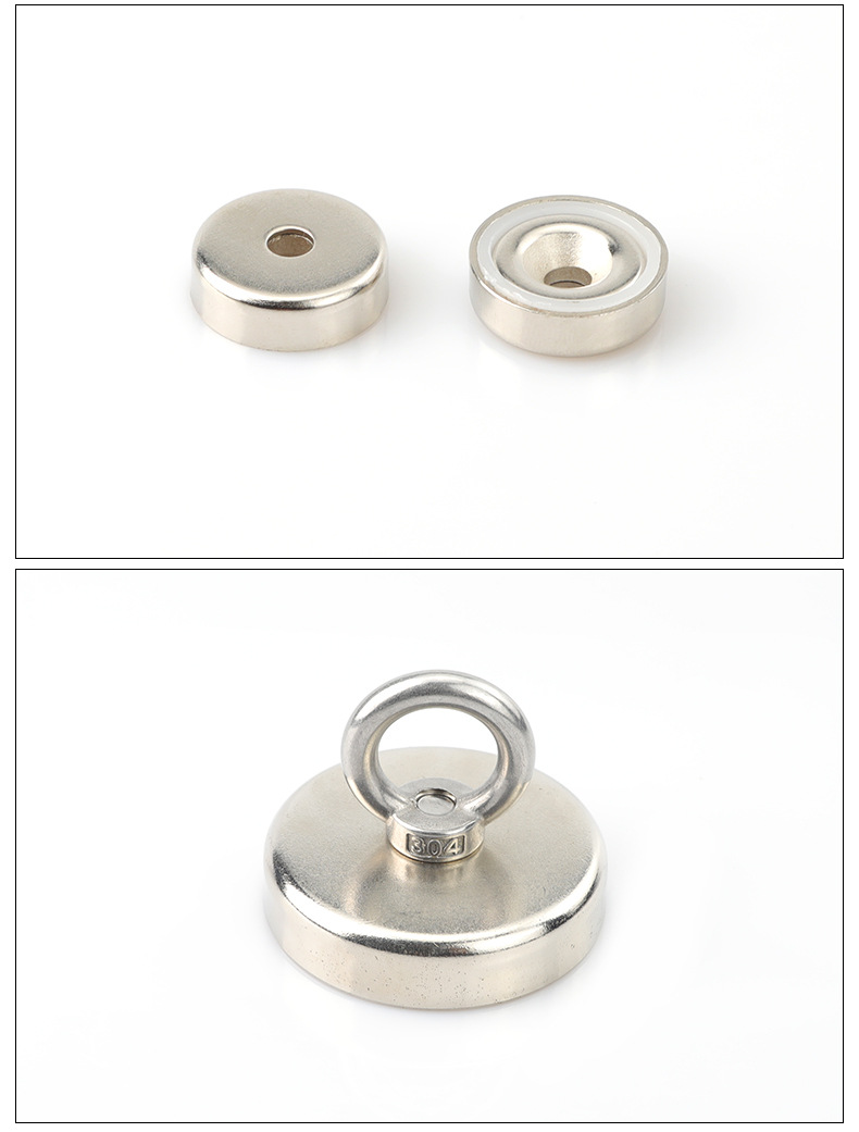 2022磁铁深海打捞器d42强力磁铁单面吊环圆形打捞磁铁吸铁石批发详情22