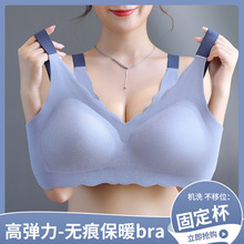 秋季新款蕾丝内衣女士厚薄款无钢圈收副乳调整型舒适聚拢文胸厂家详情1