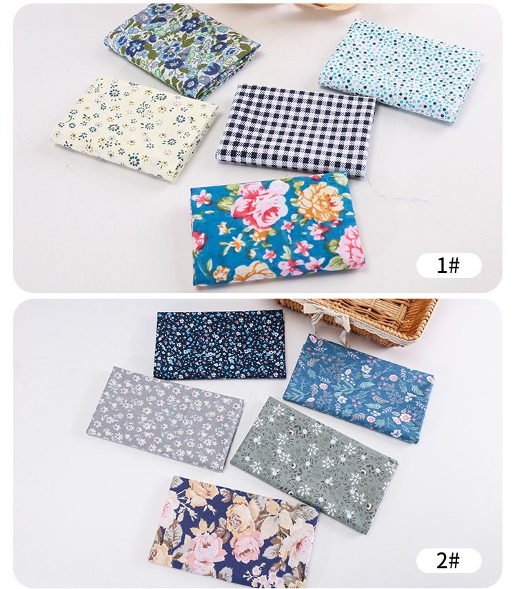 拼布布组纯棉平纹碎花布料 布头玩具碎花面料批发跨境diy手工拼布详情14