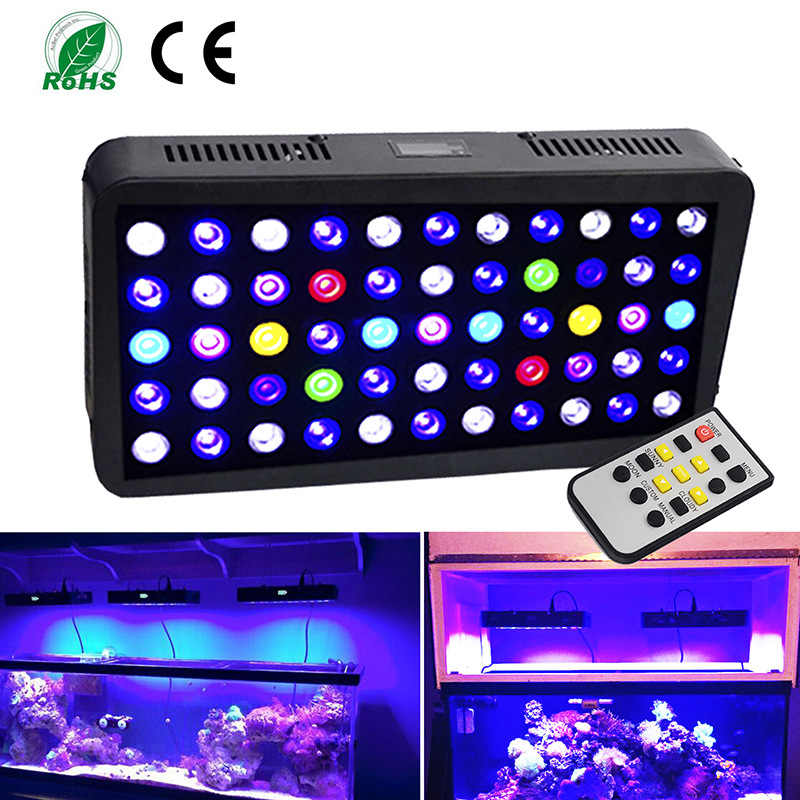 165W led fish tank coral aquarium light, timer dimming fish tank aquarium light, coral light, seawater coral tank light pic 2