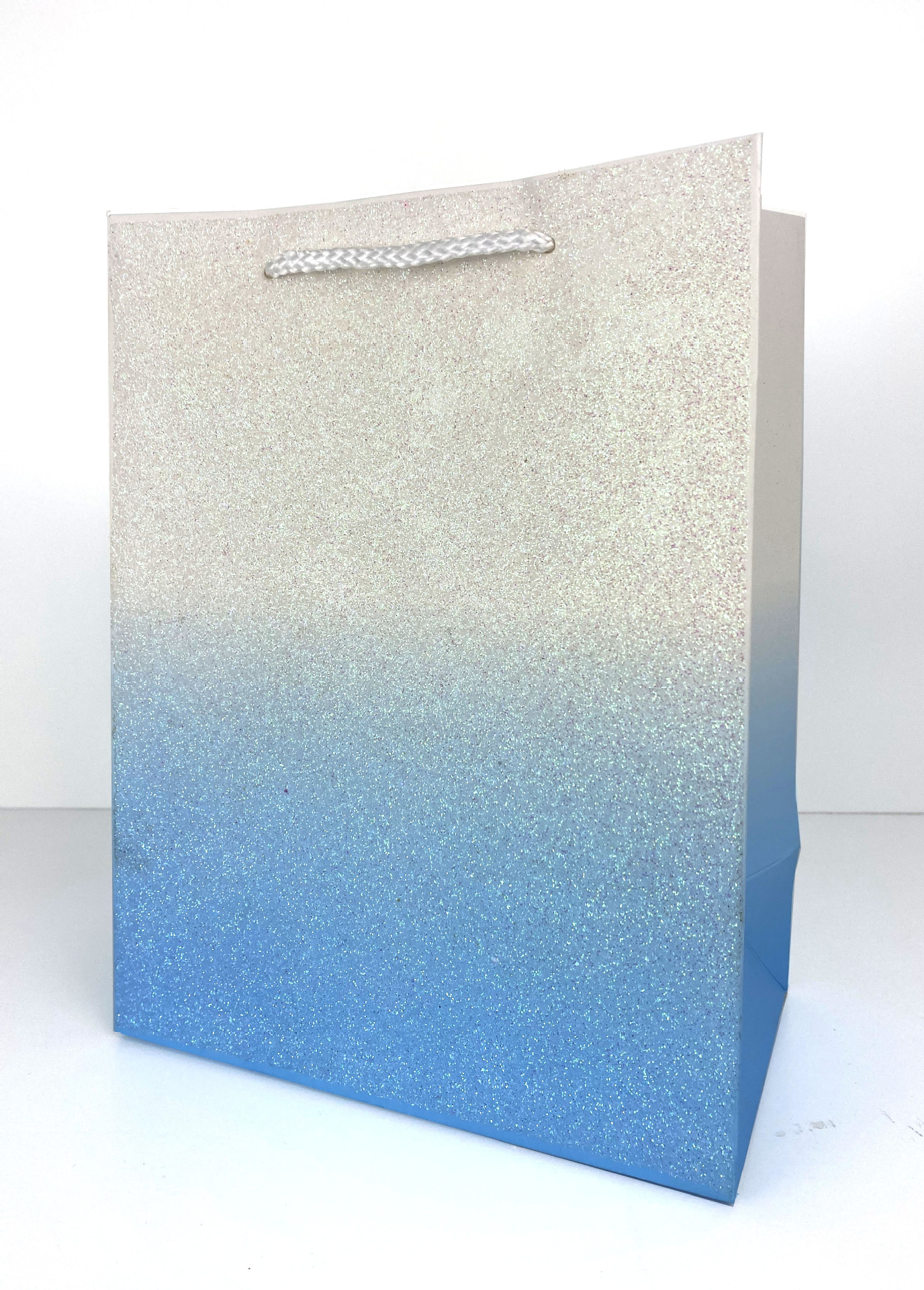Gift bag Cross-border paper gift paper bag, gradient full-page bright pink shopping paper bag, premium packaging bag pic 3