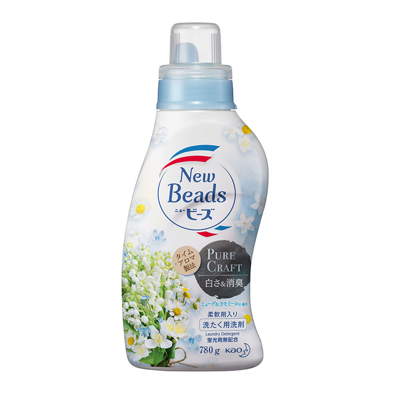 日本进口花/王柔顺洗衣液玫瑰香无荧光剂780g批发柔顺低泡易漂洗详情7