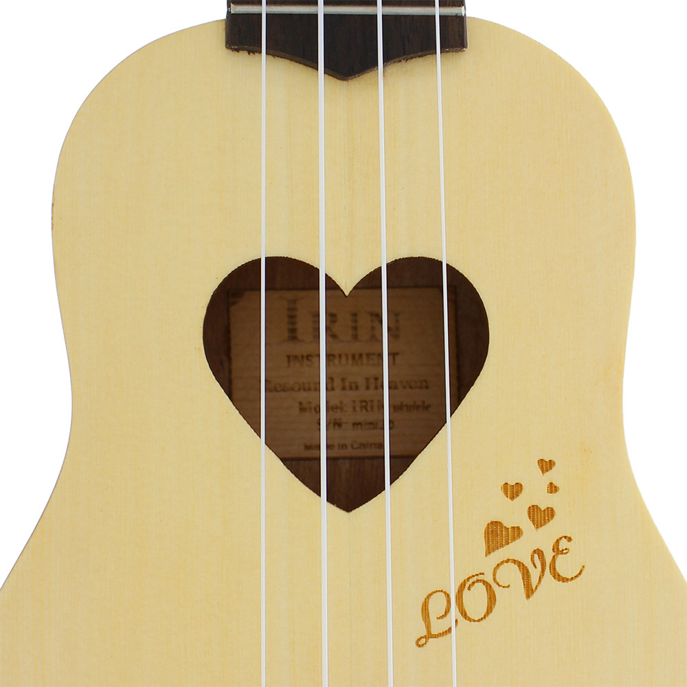 Оптовой IRIN17 ykulele heart в форме сердца укулеле, пара ukulele, дебютная четырехструнная гитара pic 15