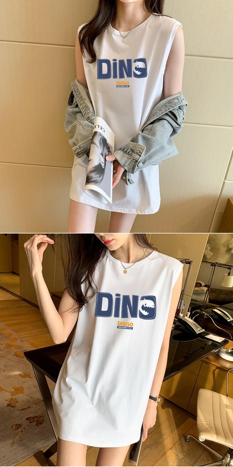 代发卫衣内搭叠穿加长打底衫夏季长款背心遮屁股无袖中长款t恤女详情4