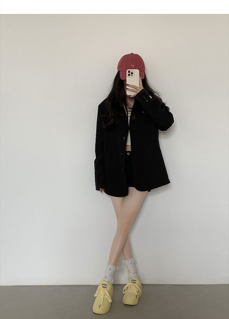 多巴胺红色厚底板鞋女2024新款miu系带小白鞋~春夏秋冬季春运动鞋详情10