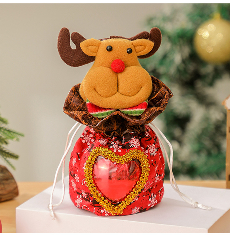 Christmas gift bags, apple bags, Christmas gift bags, plush candies, decorative items, elderly people, snowmen, deer bouquets pic 49