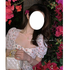 复古改良白色旗袍女装夏季2022新款法式连衣裙短袖气质高级感裙子详情8