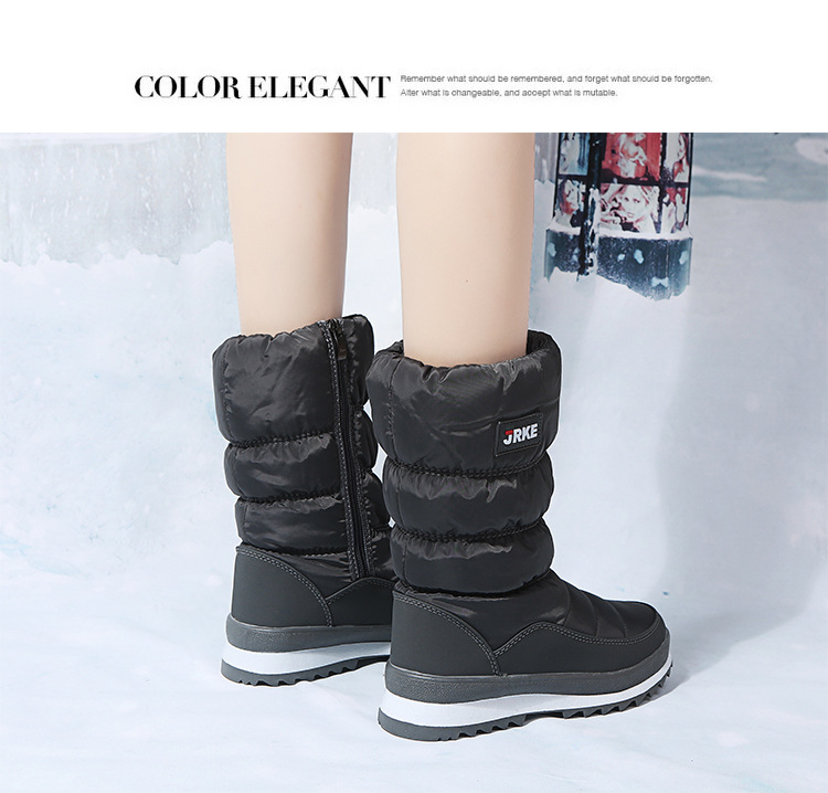 俄罗斯跨境外贸大码2023秋冬新款加绒加厚雪地靴女棉靴Snow boots详情22