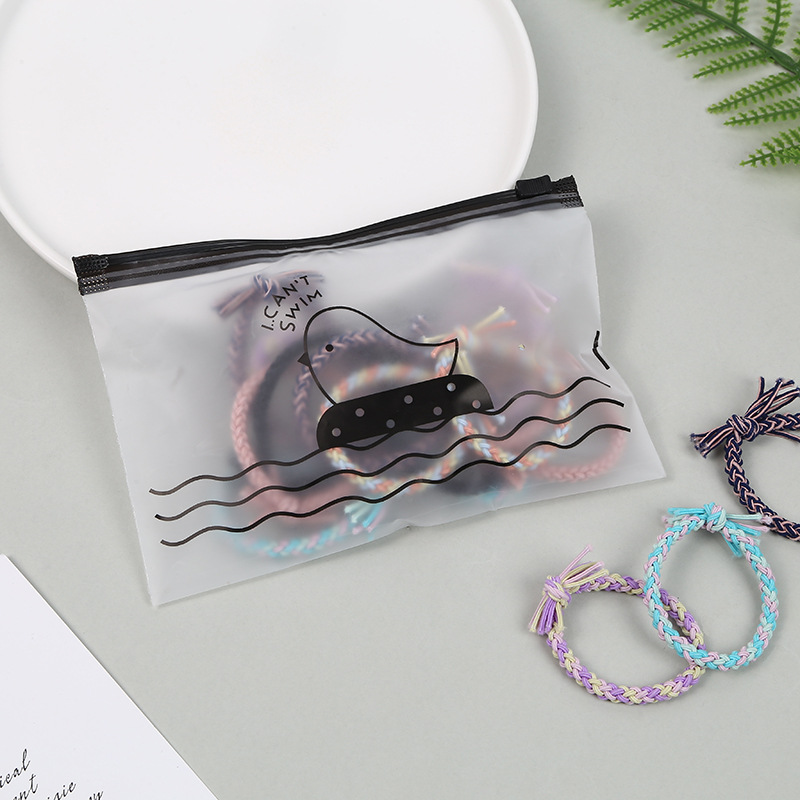 Korean hair tie for women, simple and fresh hair band, simple handcrafted braided leather band hair tie headwear, Korean version adult hair accessory pic 5