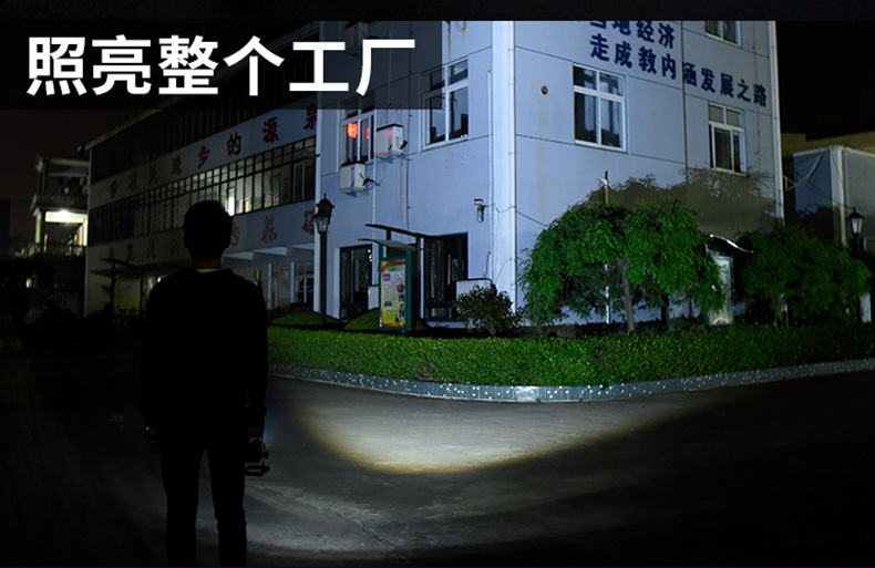 Cross-border direct sales of multi-functional outdoor searchlights, high-intensity flashlights, cob portable lamps, waterproof solar power banks pic 8