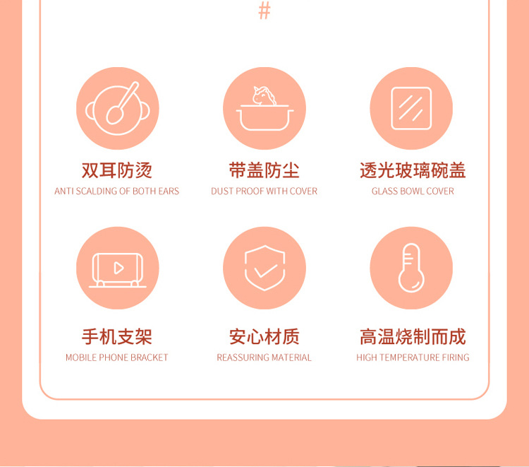 创意独角兽泡面碗可爱卡通泡面杯家用宿舍必备泡面神器套装详情2