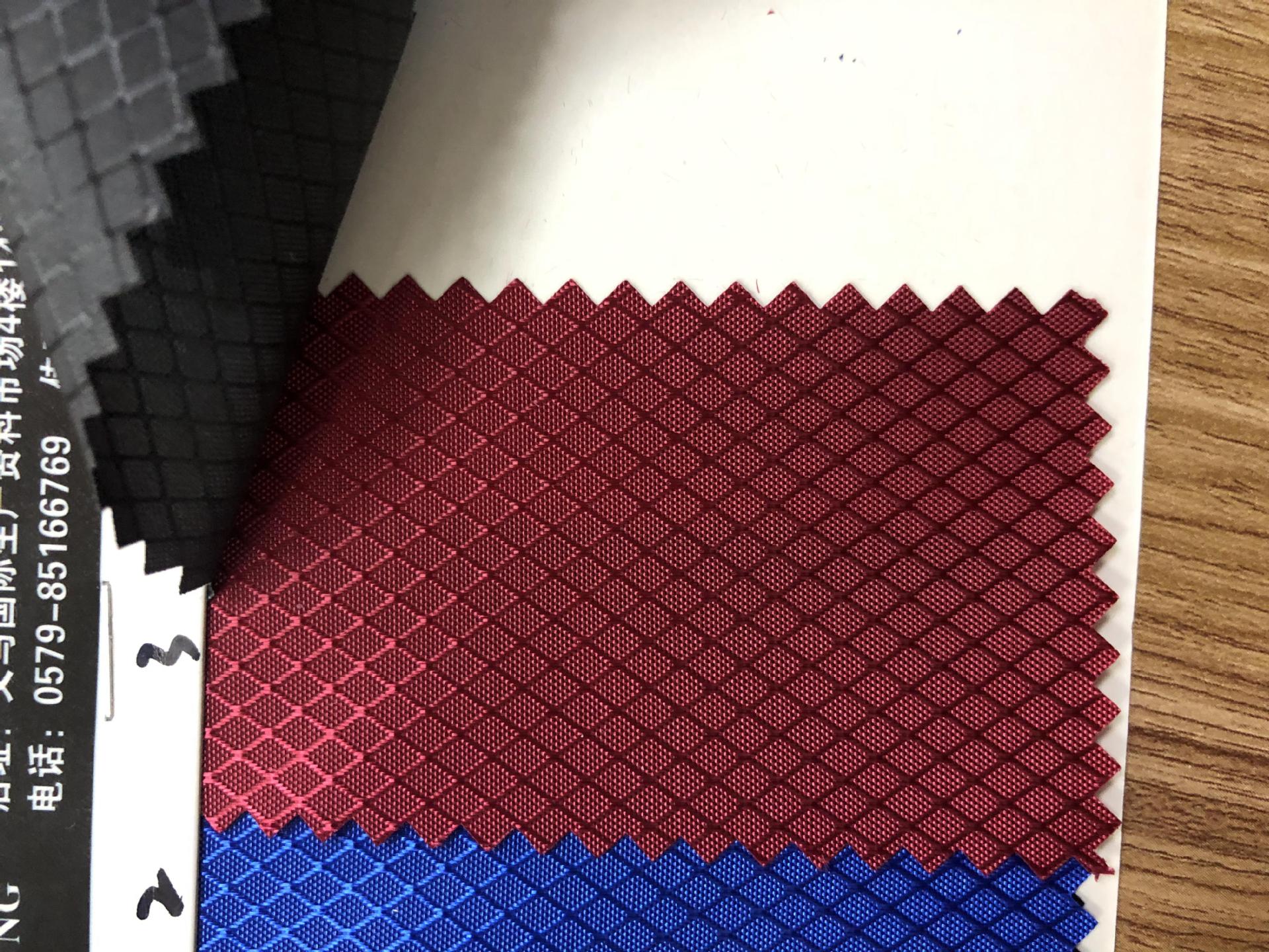 Diamond-shaped checkered PU water-like Oxford cloth for luggage, schoolbags, backpacks, tablecloths, handbags, tents, Oxford cloth fabric wholesale pic 6