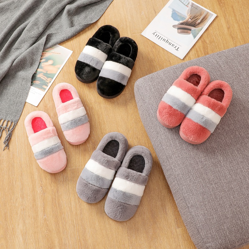 新款时尚包跟棉鞋可外穿秋冬季家居情侣保暖男女款棉鞋厂家直销详情4