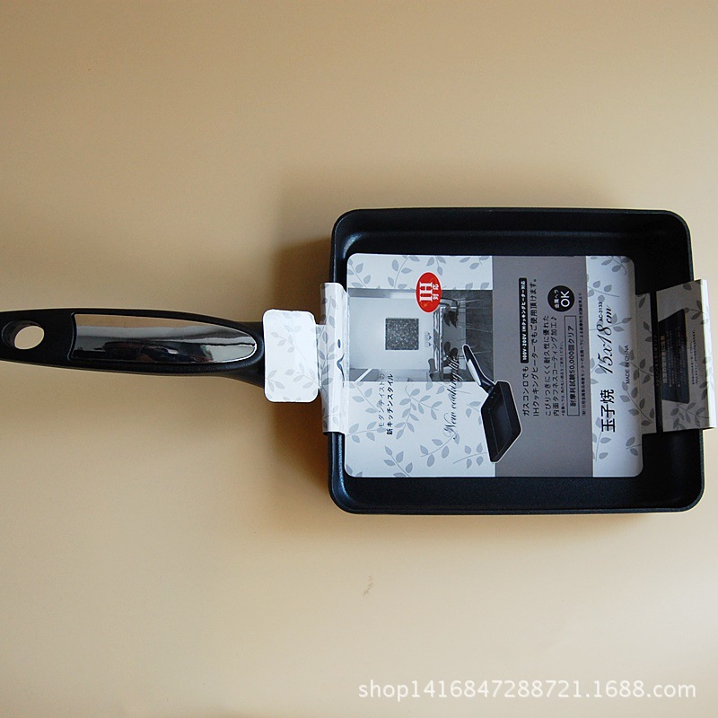 The new tamagoyaki frying pan of the LOVE COOKING brand is non-stick and smoke-free. It features a square design, multi-functional wok and fryer, and is portable outdoors pic 1