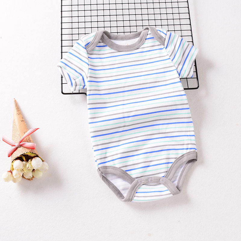 Summer 2021 new long-sleeved and short-sleeved crawling suits for infants and children aged 0-1, cartoon crawling suits, foreign trade miscellaneous styles, long-sleeved and short-sleeved crawling suits pic 17
