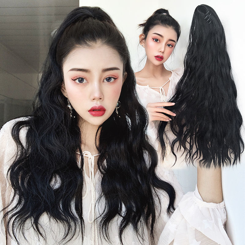 Amazon cross-border best-selling wig, ponytail, big grip, water ripple style, the same as the popular Internet celebrity, factory direct sales, one-piece consignment pic 11
