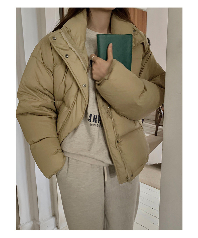 TG90% White duck down thickened down jacket for Women 2021 Winter New stand-up Collar Coat 15580(same style as 13519) pic 22