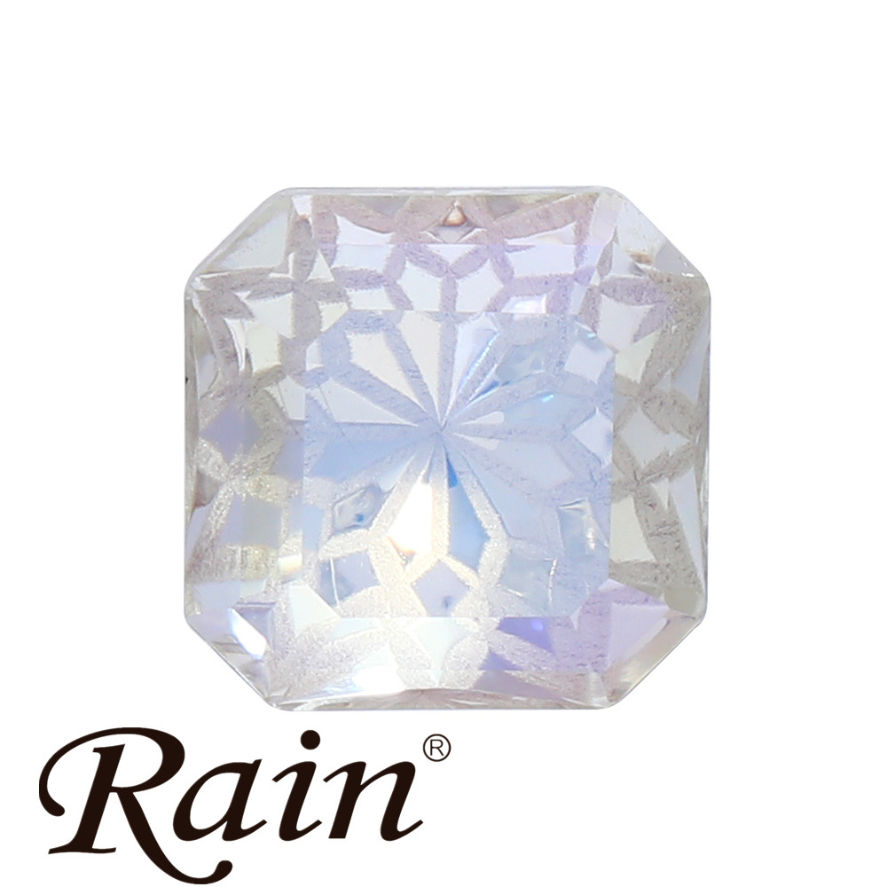 Factory direct sales of DIY glass pointed-bottom lotus quadrilateral diamond jewelry accessories pic 3