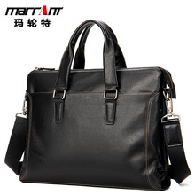 跨境男士公文包真皮男包公务包14寸电脑包男士手提单肩商务包批发详情15