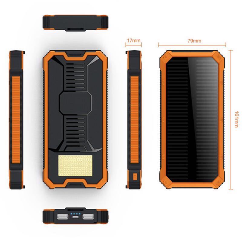 JHL-CD002 Great Land Rover Solar Power Bank 10000 mah Polymer Mobile Power Bank for export wholesale pic 1