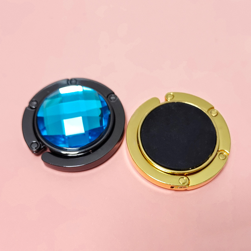 创意折叠包包挂钩便携圆形金属挂包器无痕办公室折叠桌面挂钩批发详情14