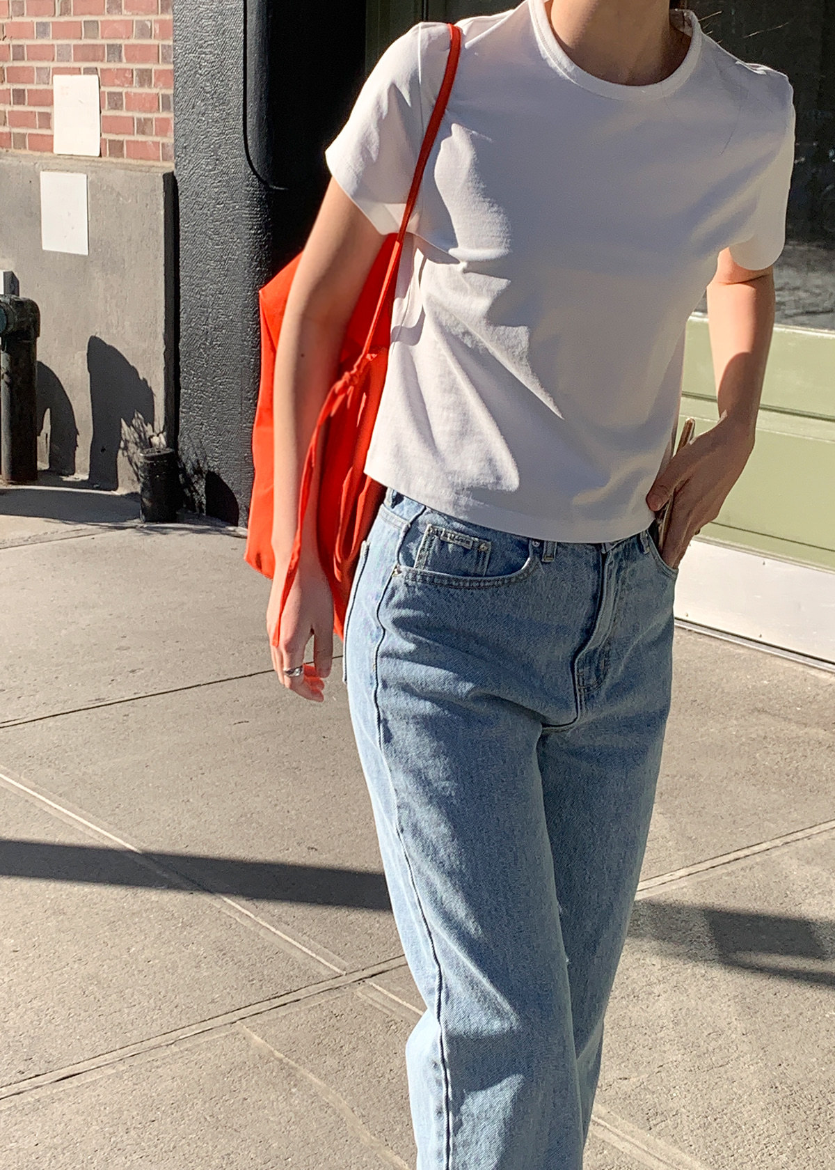 Pure cotton off-the-shoulder embroidered short-sleeved T-shirt for women, 2025 summer solid color casual style, Han Dongdaemun base layer ha*g pic 37
