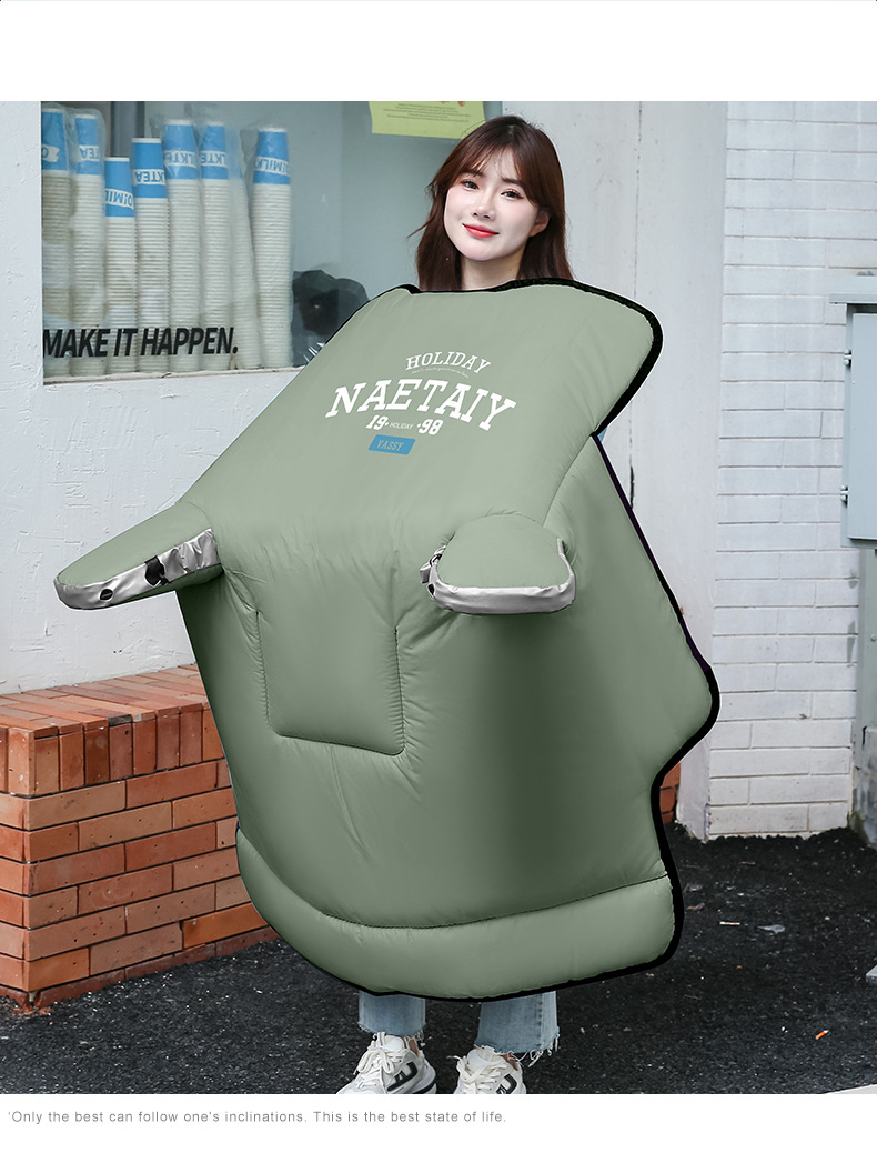 冬款印花防水挡风被侧翼加绒款电瓶车防风被冬季加绒加厚防风罩详情16