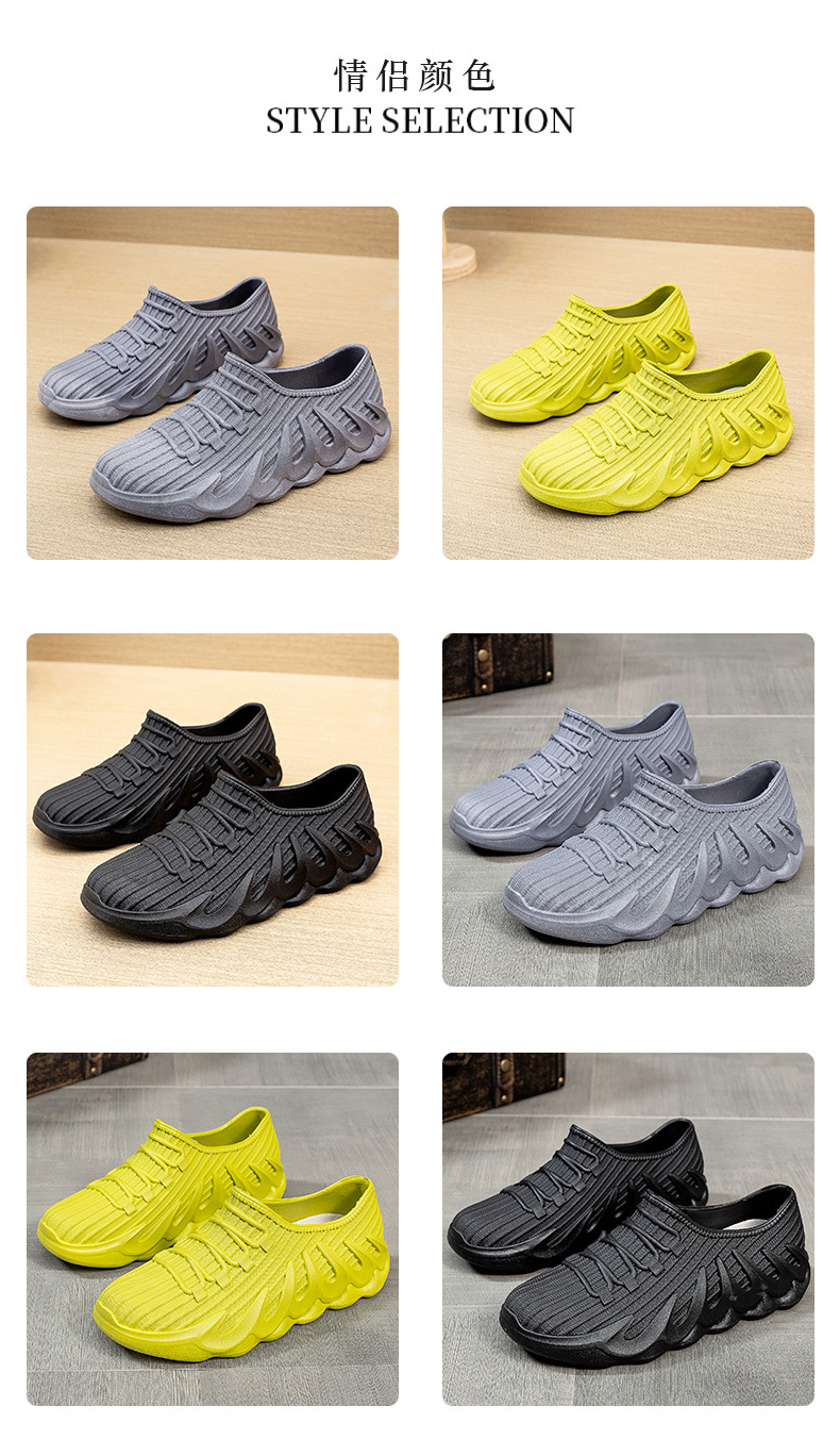 欧式新款防水鞋男女情侣款网红雨鞋成人浅口低帮时尚防滑耐磨详情5