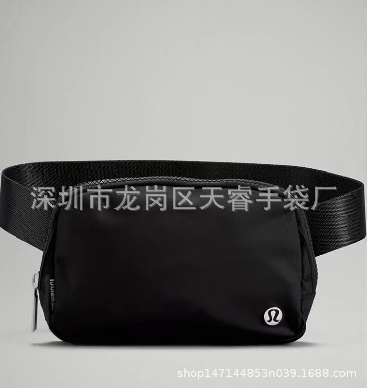 lulu新款时尚户外运动健身腰包跑步手机收纳包黑色多功能户外露露详情2