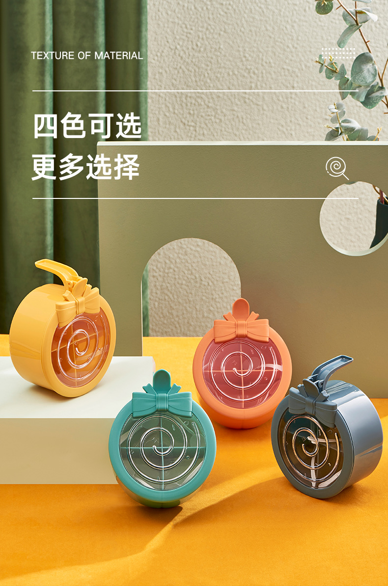 New household lollipop seasoning box, kitchen creative covered seasoning storage box, divided into style flavor jars and seasoning jars pic 15