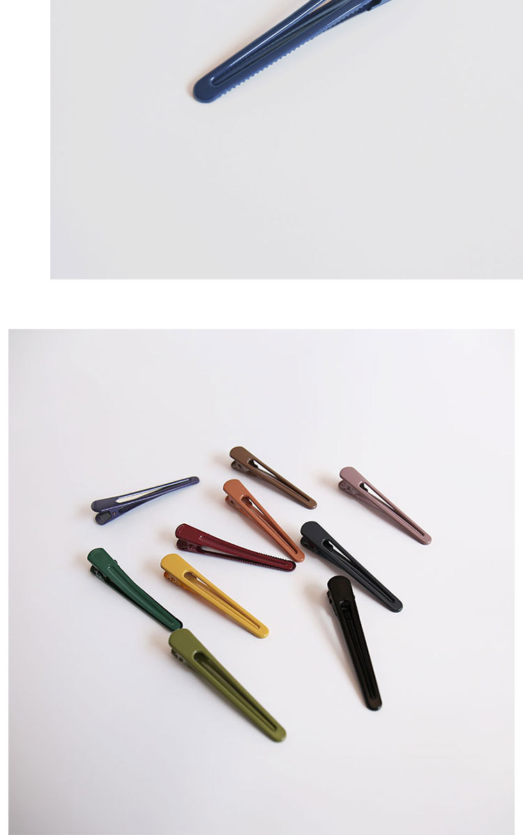 Korean Internet celebrity simple hair clip edge clip, girl clip headwear, ins bangs clip, broken hair clip, back of the head duckbill clip pic 7