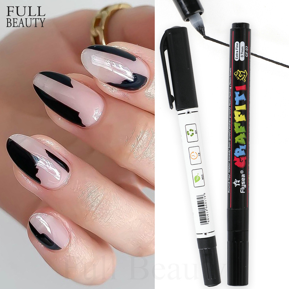 Cross-border new nail art painting pens, graffiti pens, dot drawing pens, outlining pens, DIY painting pens, nail art tools wholesale shanilak pic 7