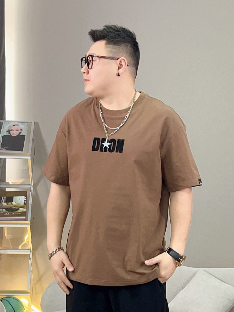 胖蝈蝈大码短袖男款夏季宽松大码t恤男加肥加大男士休闲子半袖详情2