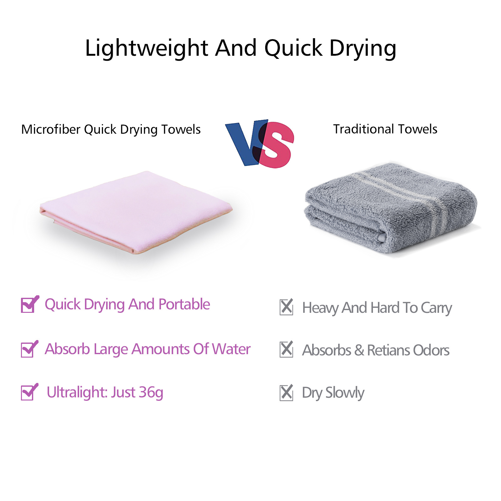 Ultra-fine fiber quick-drying double-sided fleece towel: soft, skin-friendly, quick-drying, sweat-absorbing, sports, travel, yoga, beach towel pic 4