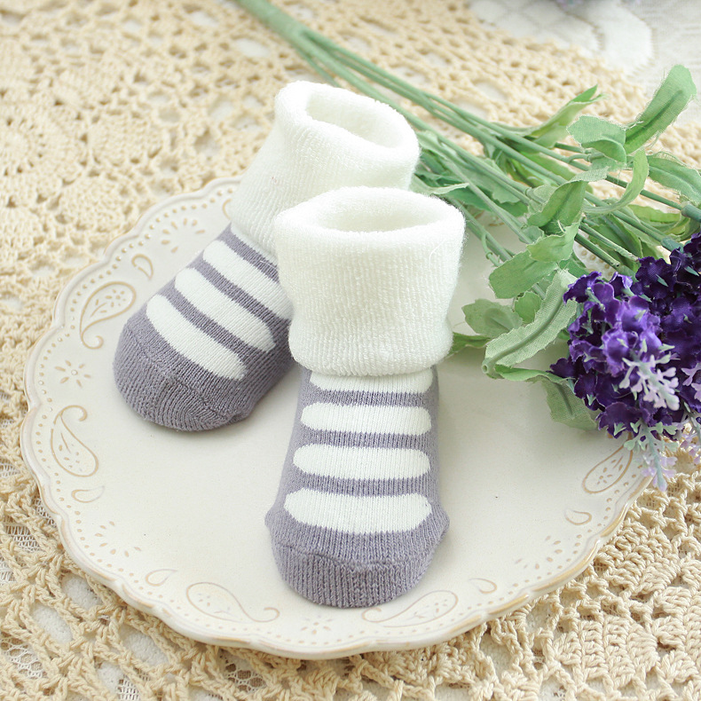  秋冬纯棉宝宝袜子 松口加厚毛圈儿童袜子 全棉可爱婴儿袜子详情20