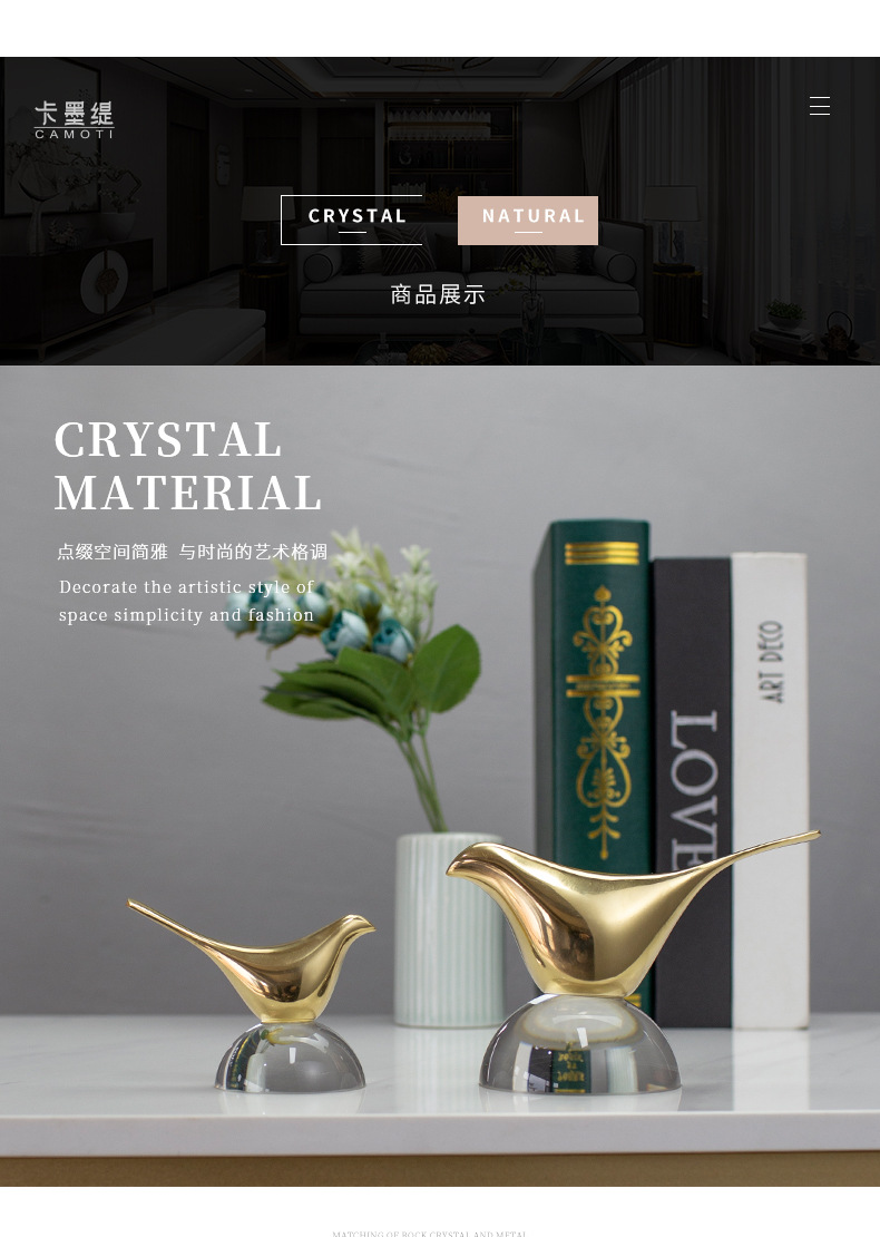 Creative pure copper bird ornaments, Nordic light luxury TV cabinet, now wine cabinet decoration, office desk handicrafts pic 20