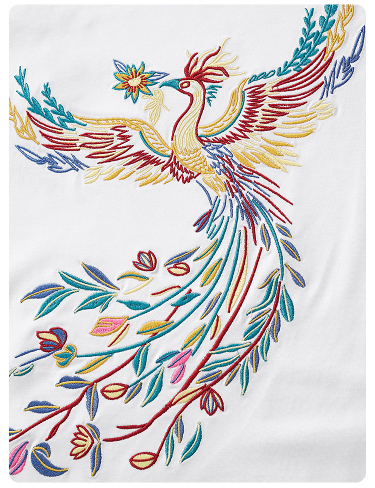 国潮夏季休闲纯棉短袖t恤男中国风刺绣宽松大码男装详情30