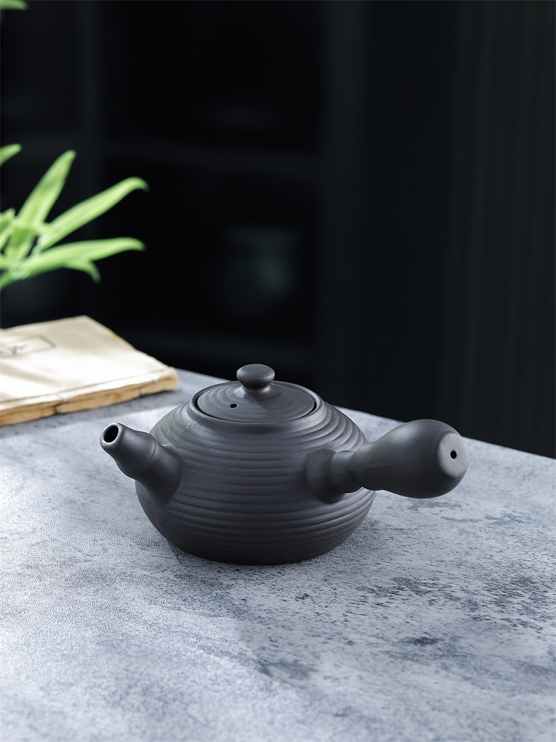 Tea pot for roasting tea by the fire, large-capacity indoor charcoal roasting pot, electric ceramic stove, ceramic tea pot for boiling tea, outdoor tea pot for boiling tea pic 10