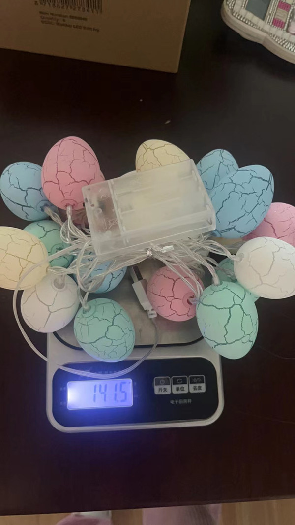 2023 New Easter decorative lights: led Easter egg string, hollowed-out egg, cracked egg, carrot, rabbit, and colorful lights pic 2