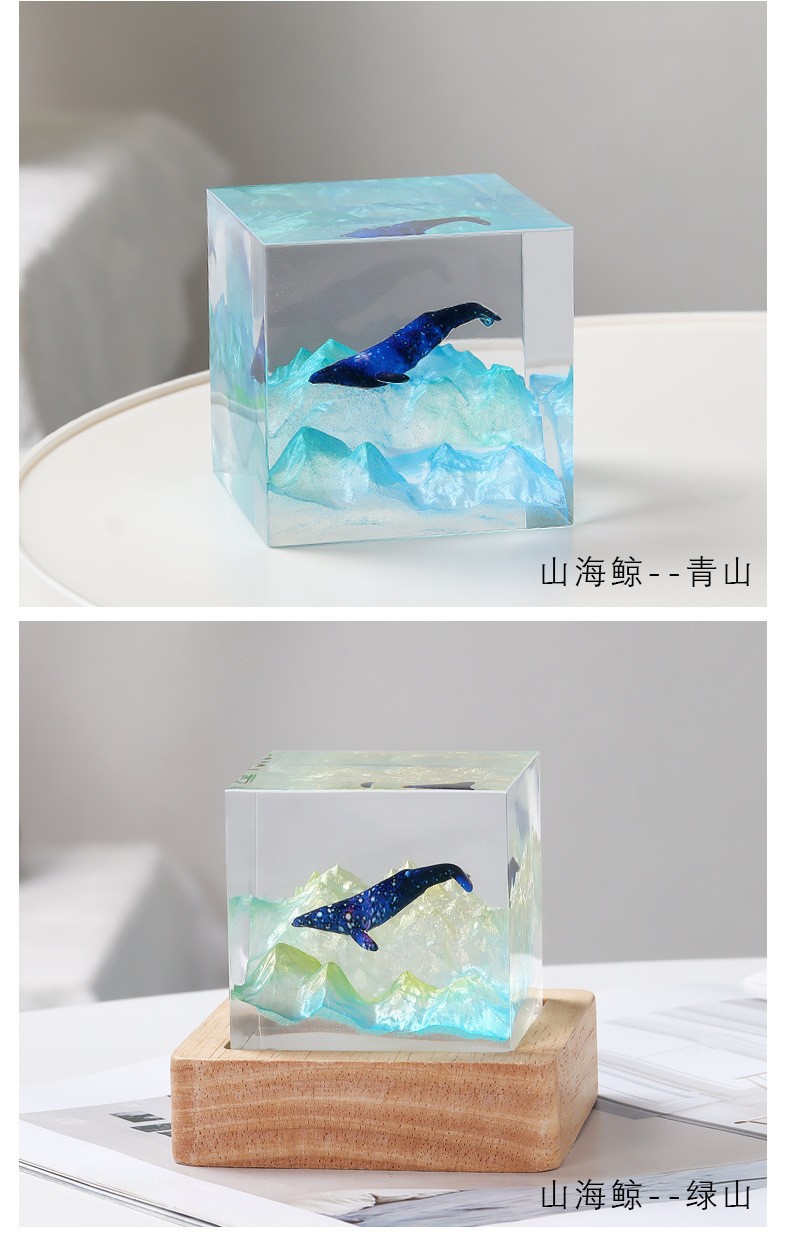 山海经古代神话创意现代抽象透明树脂工艺品客厅摆件家居饰品详情4