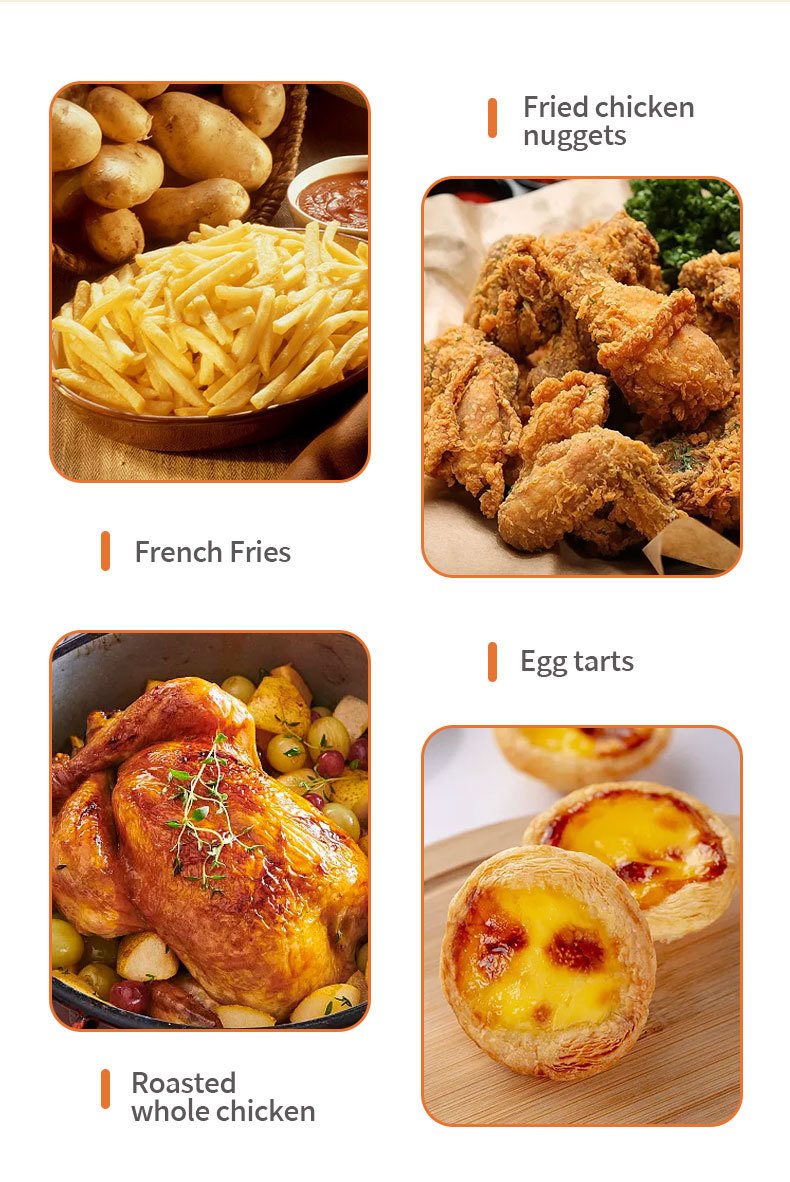 Household air fryer, electric fryer, 8L cross-border export capacity, healthy fryer, stainless steel, WiFi-connected fryer pic 3