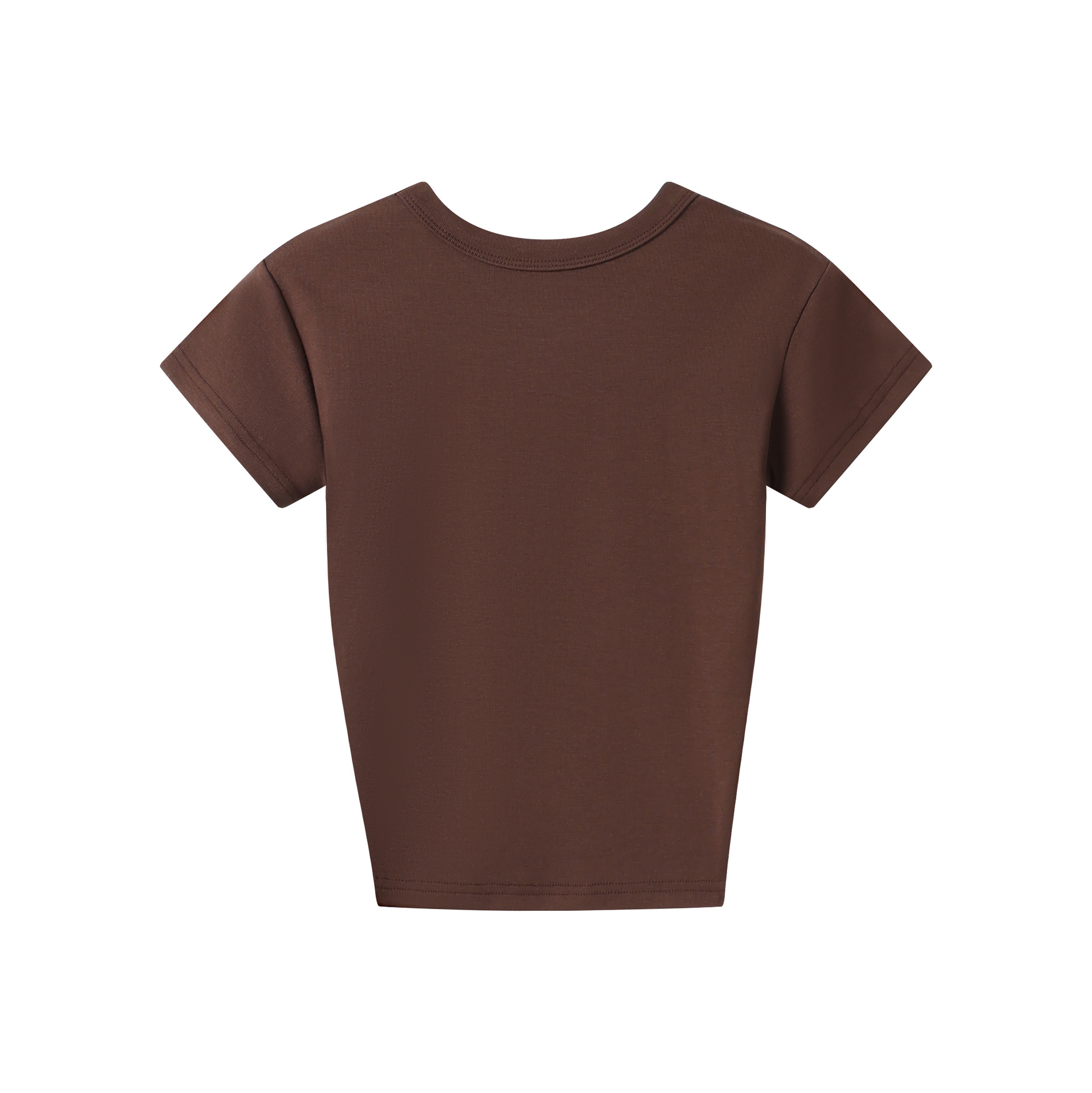 现货Skims卡戴珊经典正肩辣妹运动内搭打底紧身上衣莫代尔t恤详情9