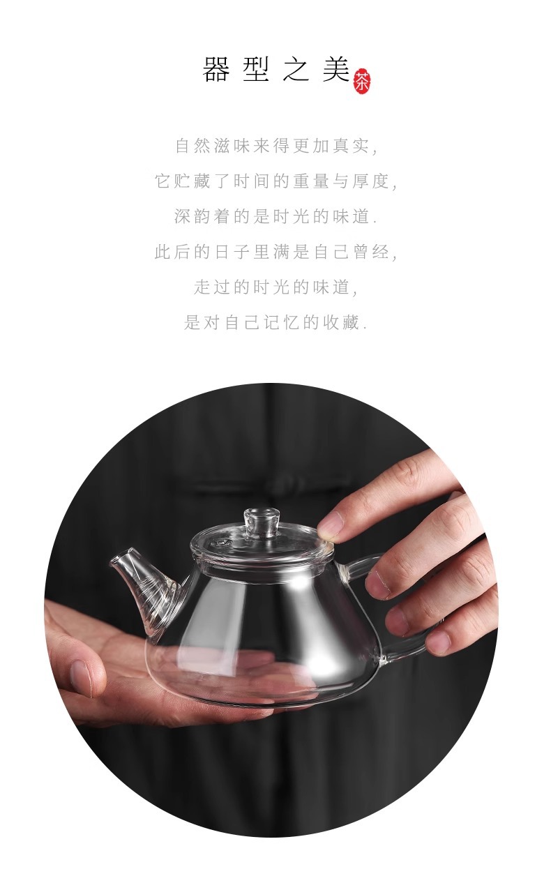 直销耐热玻璃迷你茶壶飘逸杯泡茶壶玻璃茶具茶壶过滤家用泡茶壶详情2
