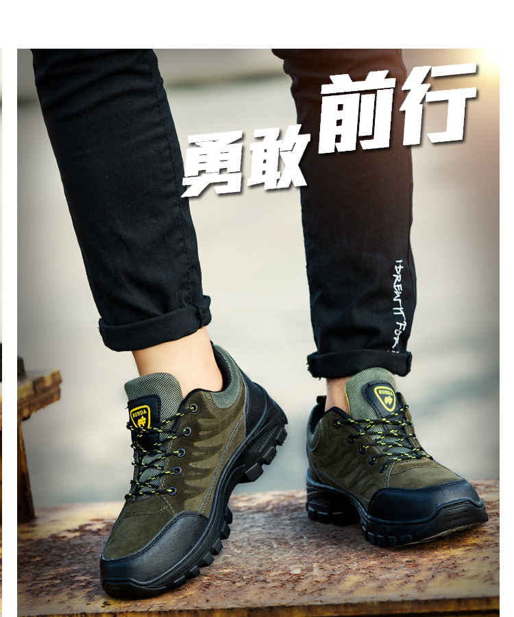秋冬款新款男士登山鞋户外徒步运动鞋厚底防滑耐磨旅游鞋加绒男鞋详情10