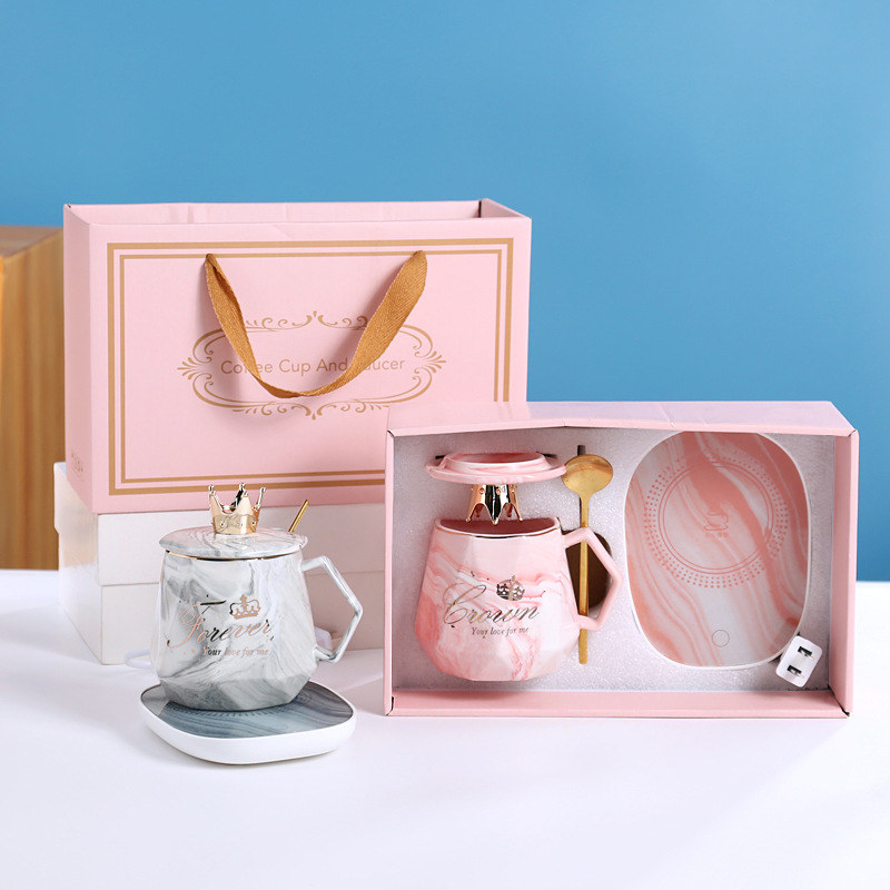 Opening event gifts: logo printed coffee mugs, 55-degree constant-temperature cups, gift boxes, business advertising ceramic water cups pic 4