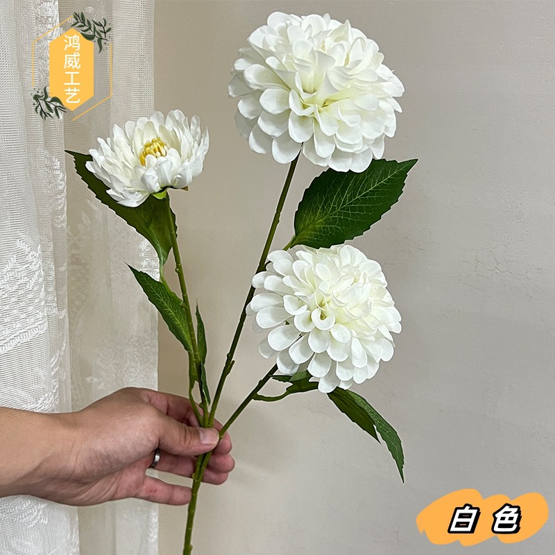 Three artificial flowers with a faint fragrance, hydrangeas and natural marigolds, for wedding landscaping, flower arrangement, shooting props and decorative artificial flowers pic 23