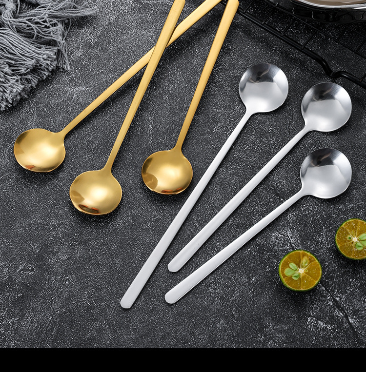 不锈钢小圆勺燕窝银耳勺子蜂蜜甜品婚礼伴手礼搅拌勺礼品勺咖啡勺详情18