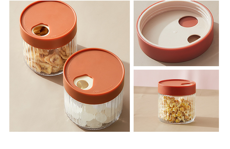 Tarros de vidrio cocina transparente leche en polvo latas de almacenamiento regalos para el hogar supermercado snacks secos grano multigrano caja de almacenamiento pic 4