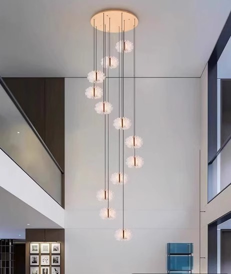 跨境现代轻奢水晶客厅卧室餐厅繁花吊灯高端花开富贵别墅大吊灯详情7