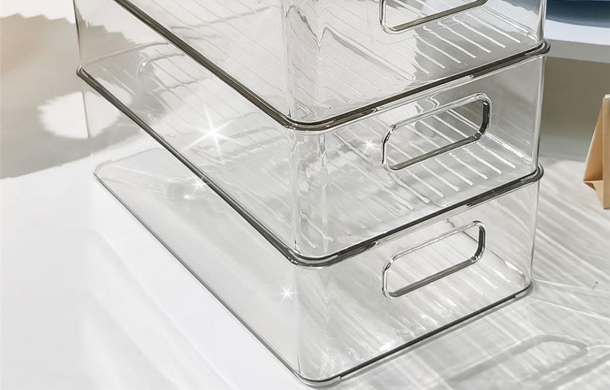 桌面收纳箱化妆品家用透明亚克力面膜整理盒零食收纳筐杂物置物架02专供外贸专供外贸详情11